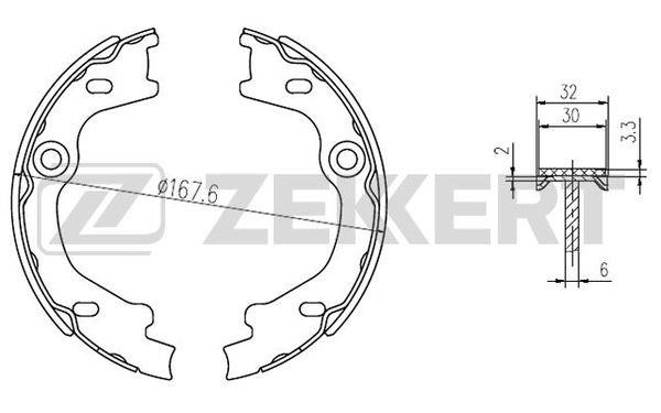 Zekkert BK-4268 Bremsbackensatz BK4268: Kaufen Sie zu einem guten Preis in Polen bei 2407.PL!