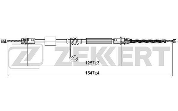 Zekkert BZ-1225 Cable, parking brake BZ1225: Buy near me in Poland at 2407.PL - Good price!