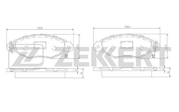 Zekkert BS-1443 Тормозные колодки дисковые, комплект BS1443: Отличная цена - Купить в Польше на 2407.PL!