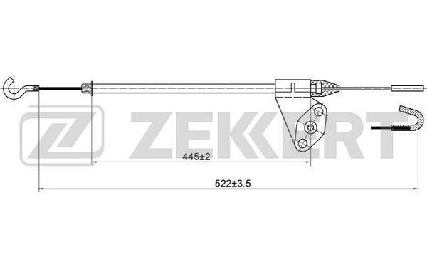 Zekkert BZ-1046 Cable, door release BZ1046: Buy near me in Poland at 2407.PL - Good price!
