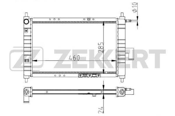 Zekkert MK1181 Kühler motorkühlung MK1181: Kaufen Sie zu einem guten Preis in Polen bei 2407.PL!