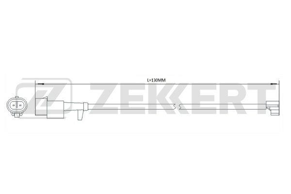 Zekkert BS-8059 Warning contact, brake pad wear BS8059: Buy near me in Poland at 2407.PL - Good price!