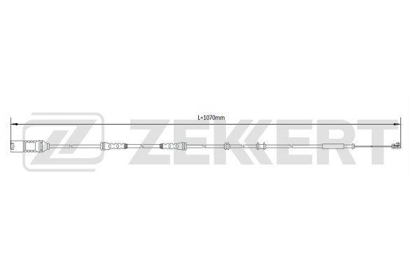 Zekkert BS-8102 Czujnik zużycia klocków hamulcowych BS8102: Dobra cena w Polsce na 2407.PL - Kup Teraz!