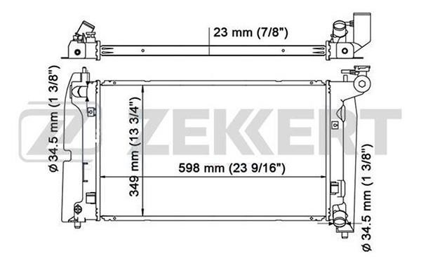 Zekkert MK1167 Радиатор охлаждения двигателя MK1167: Отличная цена - Купить в Польше на 2407.PL!