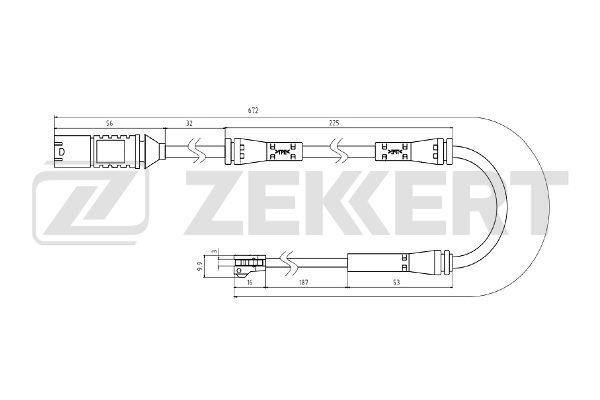 Zekkert BS-8082 Czujnik zużycia klocków hamulcowych BS8082: Dobra cena w Polsce na 2407.PL - Kup Teraz!