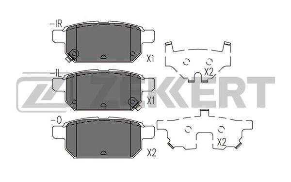 Zekkert BS-2433 Тормозные колодки дисковые задние, комплект BS2433: Отличная цена - Купить в Польше на 2407.PL!