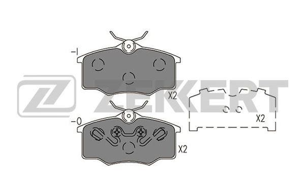 Zekkert BS-2941 Front disc brake pads, set BS2941: Buy near me in Poland at 2407.PL - Good price!