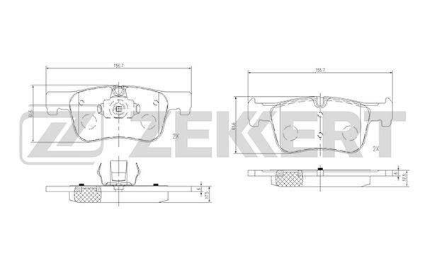 Zekkert BS-2143 Klocki hamulcowe przód, komplet BS2143: Dobra cena w Polsce na 2407.PL - Kup Teraz!