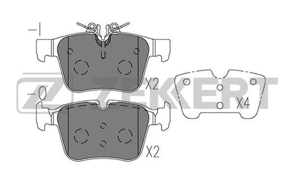 Zekkert BS-2954 Тормозные колодки дисковые задние, комплект BS2954: Отличная цена - Купить в Польше на 2407.PL!