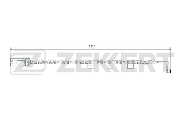 Zekkert BS-8072 Датчик износа тормозных колодок BS8072: Отличная цена - Купить в Польше на 2407.PL!