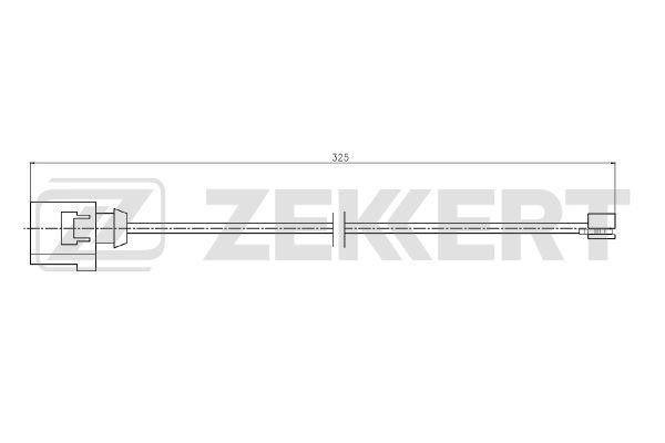 Zekkert BS-8114 Датчик износа тормозных колодок BS8114: Отличная цена - Купить в Польше на 2407.PL!