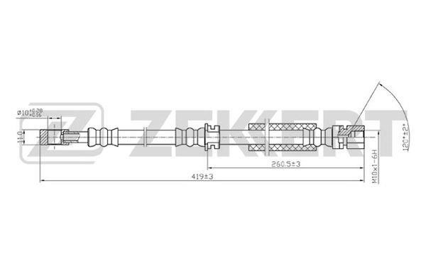 Zekkert BS-9214 Тормозной шланг BS9214: Отличная цена - Купить в Польше на 2407.PL!