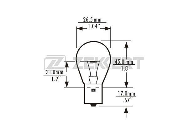 Zekkert LP-1083 Halogen lamp 24V LP1083: Buy near me in Poland at 2407.PL - Good price!