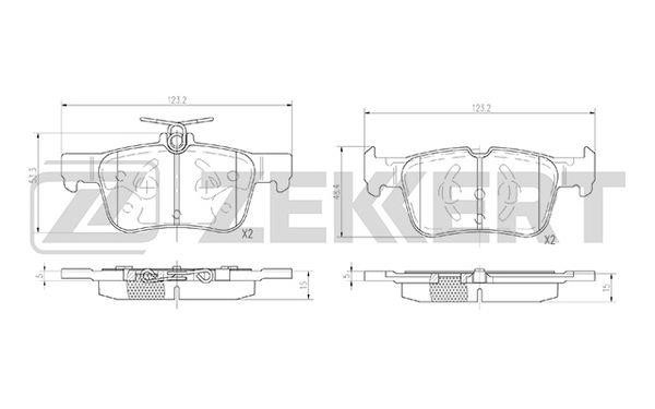 Zekkert BS-2957 Тормозные колодки дисковые задние, комплект BS2957: Купить в Польше - Отличная цена на 2407.PL!