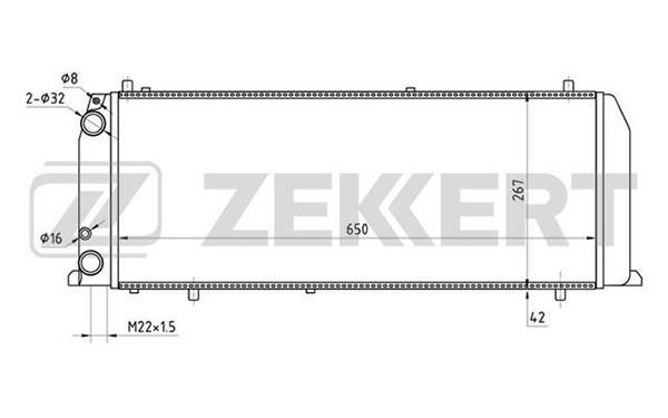 Zekkert MK-1020 Chłodnica, układ chłodzenia silnika MK1020: Dobra cena w Polsce na 2407.PL - Kup Teraz!