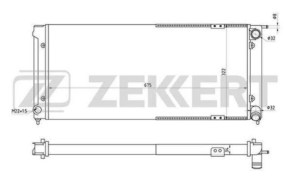 Zekkert MK1212 Chłodnica, układ chłodzenia silnika MK1212: Dobra cena w Polsce na 2407.PL - Kup Teraz!