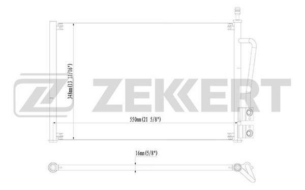 Zekkert MK-3058 Радиатор кондиционера (Конденсатор) MK3058: Отличная цена - Купить в Польше на 2407.PL!