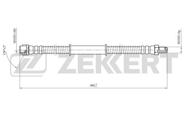 Zekkert BS-9439 Przewód hamulcowy elastyczny BS9439: Dobra cena w Polsce na 2407.PL - Kup Teraz!