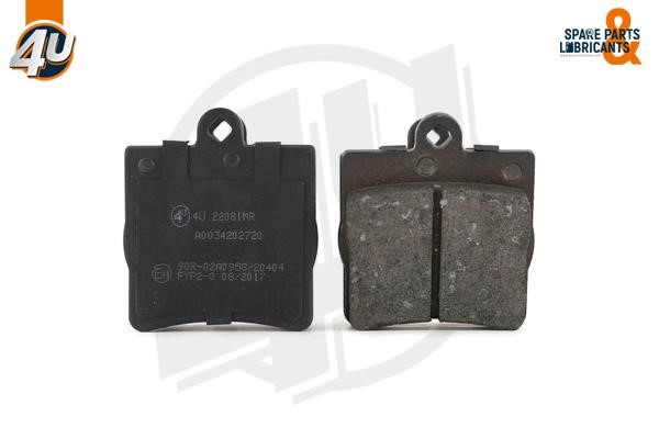 4U 22081MR Brake Pad Set, disc brake 22081MR: Buy near me in Poland at 2407.PL - Good price!