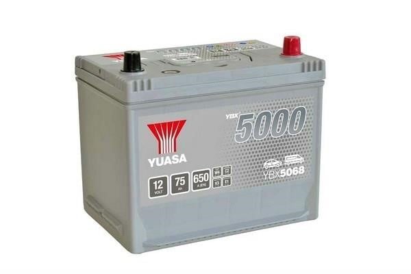 Yuasa YBX5068 Battery Yuasa YBX 5000 12V 75Ah 760A(EN) R+ YBX5068: Buy near me in Poland at 2407.PL - Good price!