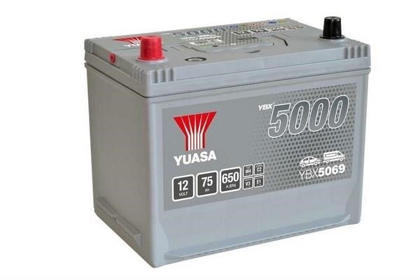 Yuasa YBX5069 Battery Yuasa YBX 5000 12V 75Ah 760A(EN) L+ YBX5069: Buy near me in Poland at 2407.PL - Good price!