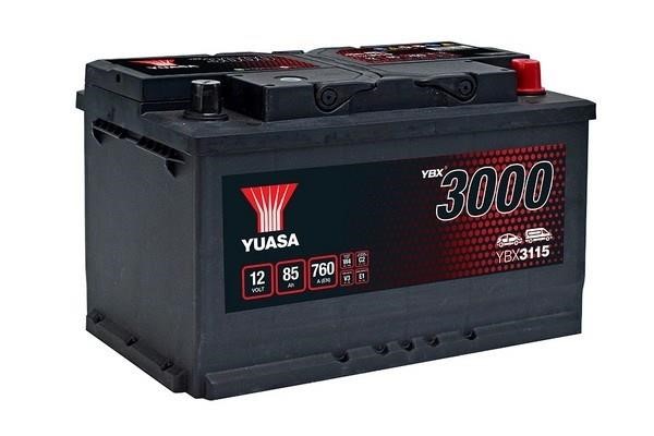 Yuasa YBX3115 Battery Yuasa YBX 3000 12V 85Ah 760A(EN) R+ YBX3115: Buy near me in Poland at 2407.PL - Good price!