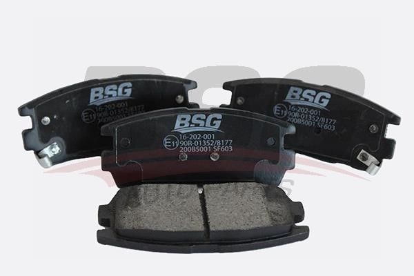 BSG 16-202-001 Brake Pad Set, disc brake 16202001: Buy near me in Poland at 2407.PL - Good price!