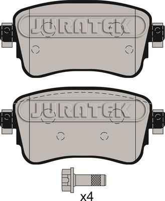 Juratek JCP8175 Brake Pad Set, disc brake JCP8175: Buy near me in Poland at 2407.PL - Good price!