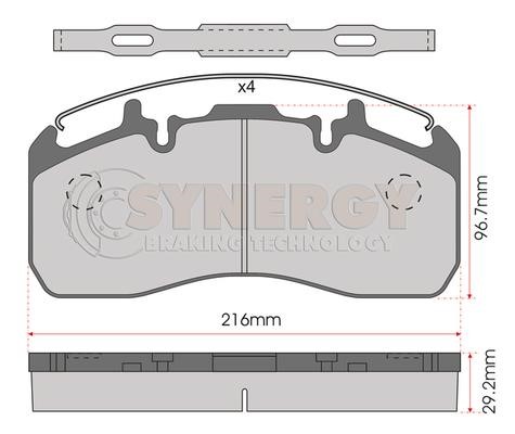 Juratek SYN3013 Гальмівні колодки, комплект SYN3013: Купити у Польщі - Добра ціна на 2407.PL!