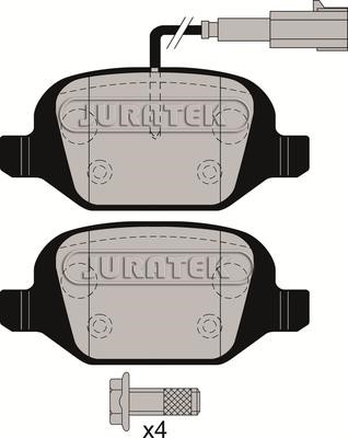 Juratek JCP4321 Brake Pad Set, disc brake JCP4321: Buy near me in Poland at 2407.PL - Good price!