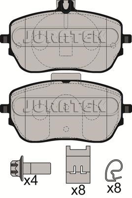 Juratek JCP8589 Тормозные колодки дисковые, комплект JCP8589: Купить в Польше - Отличная цена на 2407.PL!