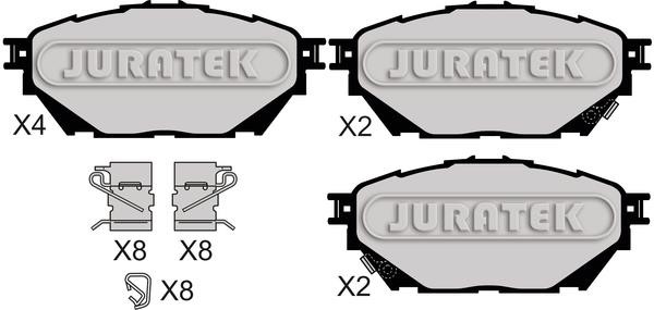 Juratek JCP8072 Brake Pad Set, disc brake JCP8072: Buy near me in Poland at 2407.PL - Good price!