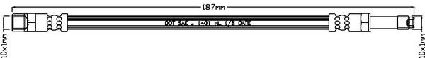 Juratek JBH1029 Brake Hose JBH1029: Buy near me in Poland at 2407.PL - Good price!