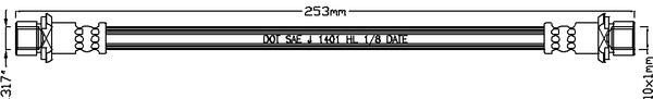 Juratek JBH1148 Brake Hose JBH1148: Buy near me in Poland at 2407.PL - Good price!