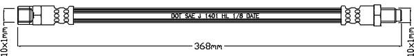 Juratek JBH1059 Тормозной шланг JBH1059: Купить в Польше - Отличная цена на 2407.PL!