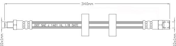 Juratek JBH1005 Тормозной шланг JBH1005: Отличная цена - Купить в Польше на 2407.PL!