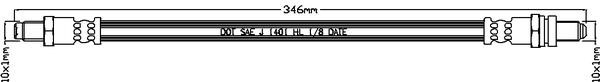 Juratek JBH1095 Brake Hose JBH1095: Buy near me in Poland at 2407.PL - Good price!