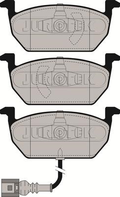 Juratek JCP4454 Тормозные колодки дисковые, комплект JCP4454: Отличная цена - Купить в Польше на 2407.PL!