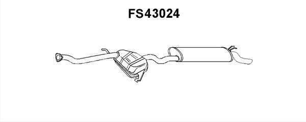 Faurecia FS43024 Глушитель, задняя часть FS43024: Отличная цена - Купить в Польше на 2407.PL!