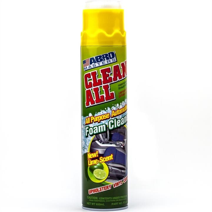 Abro FC650 Universal foam cleaner with brush "Lime", 650ml FC650: Buy near me in Poland at 2407.PL - Good price!