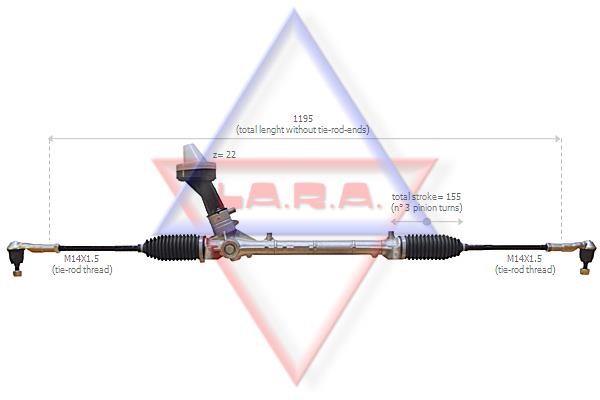 LA.R.A. 400030 Steering Gear 400030: Buy near me at 2407.PL in Poland at an Affordable price!