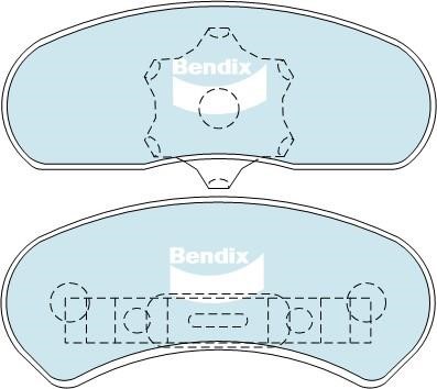 Bendix USA DB6 SRT Klocki hamulcowe, zestaw DB6SRT: Dobra cena w Polsce na 2407.PL - Kup Teraz!