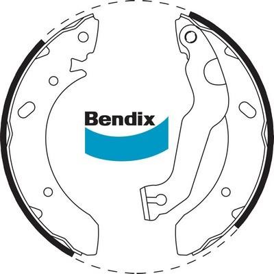 Bendix USA BS1702 Brake shoe set BS1702: Buy near me in Poland at 2407.PL - Good price!
