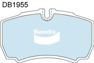 Bendix USA DB1955 EURO+ Klocki hamulcowe, zestaw DB1955EURO: Dobra cena w Polsce na 2407.PL - Kup Teraz!