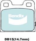 Bendix USA DB15 GCT Brake Pad Set, disc brake DB15GCT: Buy near me in Poland at 2407.PL - Good price!