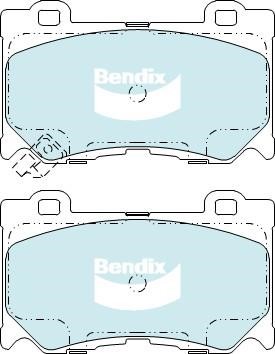 Bendix USA DB2400-GCT Klocki hamulcowe, zestaw DB2400GCT: Dobra cena w Polsce na 2407.PL - Kup Teraz!