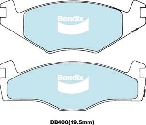 Bendix USA DB400 EURO+ Тормозные колодки дисковые, комплект DB400EURO: Отличная цена - Купить в Польше на 2407.PL!