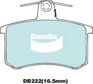 Bendix USA DB222 EURO+ Гальмівні колодки, комплект DB222EURO: Приваблива ціна - Купити у Польщі на 2407.PL!