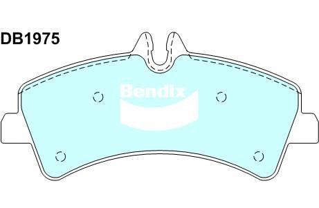 Bendix USA DB1975 HD Гальмівні колодки, комплект DB1975HD: Приваблива ціна - Купити у Польщі на 2407.PL!