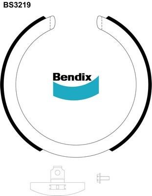 Bendix USA BS3219 Parking brake shoes BS3219: Buy near me in Poland at 2407.PL - Good price!